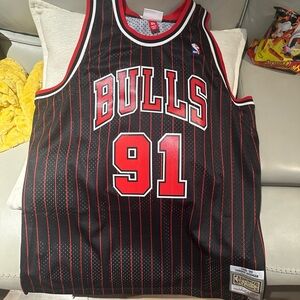 Nostalgia Black and Red Striped Jersey